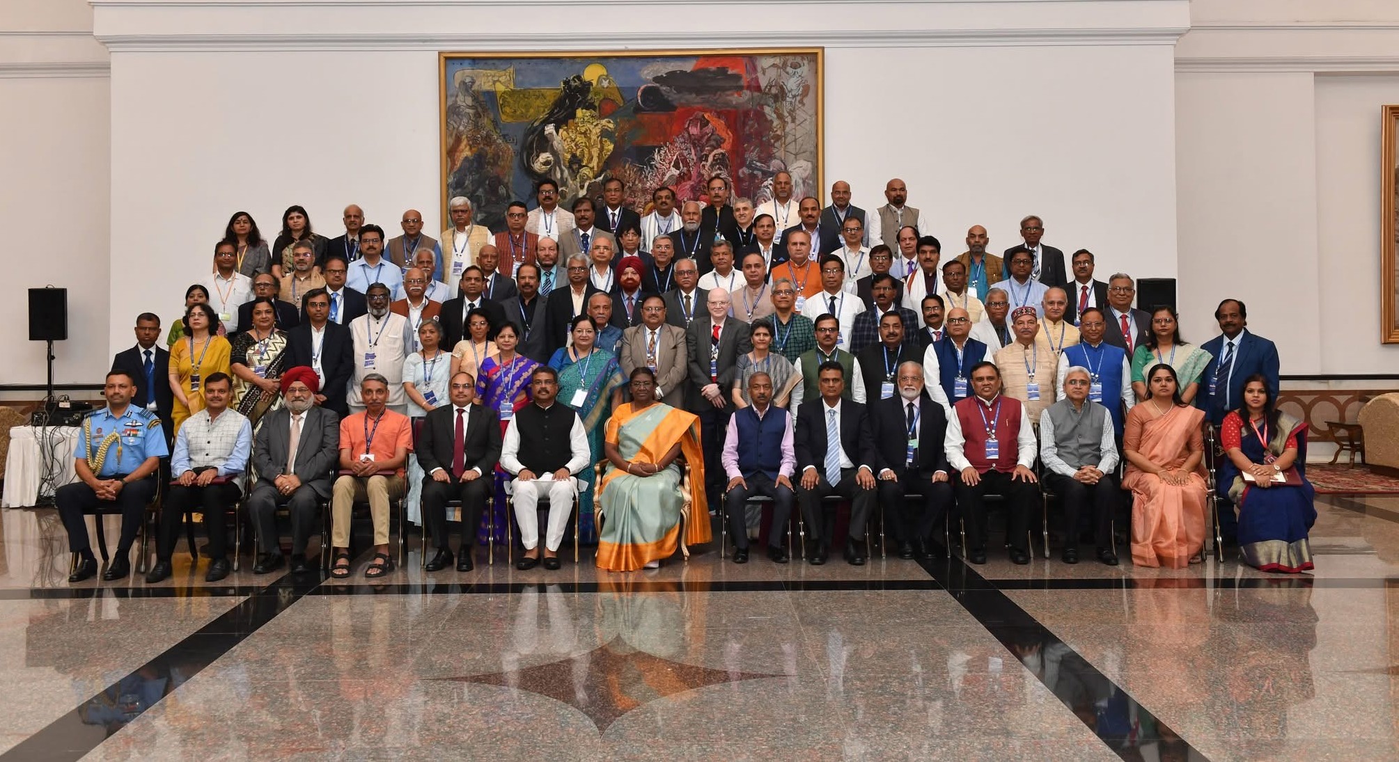 With President Draupadi Murmu - For Higher Education Summit 